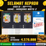 JACKPOT SLOT GACOR MAIN MAHJONG WAYS 2 09 OKTOBER 2025