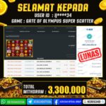 JACKPOT SLOT GACOR MAIN GATES OF OLYMPUS SUPER SCATTER 02 OKTOBER 2025