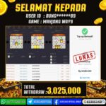 JACKPOT SLOT GACOR MAIN MAHJONG WAYS 11 NOVEMBER 2025