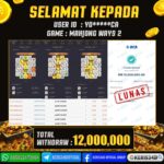 JACKPOT SLOT GACOR MAIN MAHJONG WAYS 2 26 NOVEMBER 2025